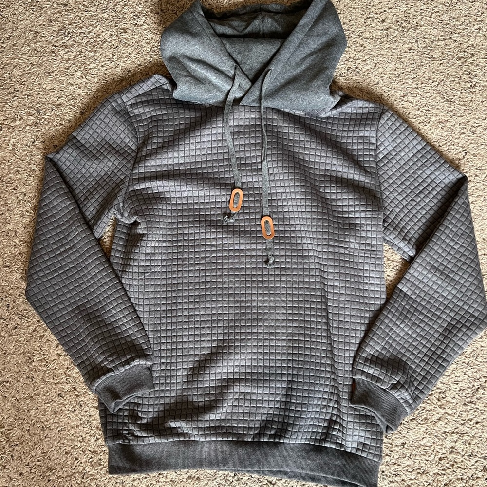 Vogue / Coof Andy Charcoal Checkered Men's Hoodie